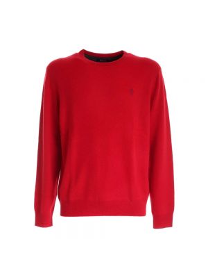 Sweter z długim rękawem Polo Ralph Lauren czerwony