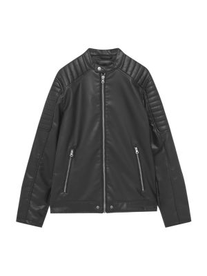 Geanta de piele Pull&bear negru