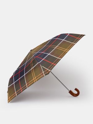 Paraguas a cuadros con estampado Barbour