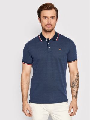 Polo marškinėliai Jack&jones Premium mėlyna