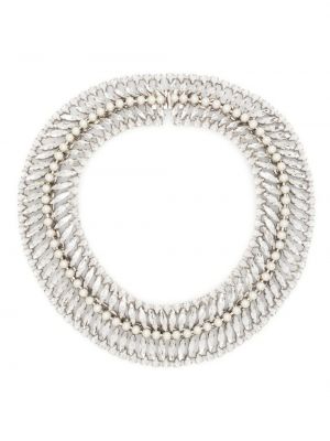 Ogrlica sa perlicama Saint Laurent srebrena