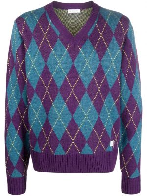 Sweter z wzorem argyle Manuel Ritz