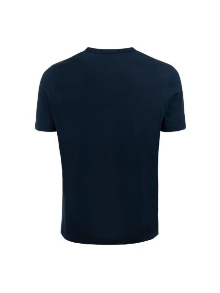 Camiseta de algodón de cuello redondo Kangra azul