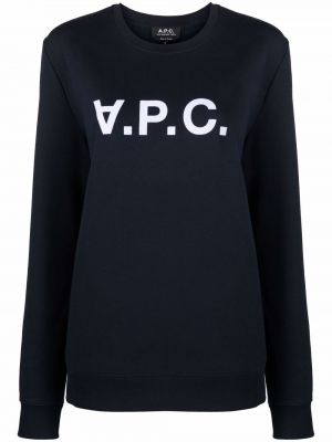 Sweatshirt mit rundhalsausschnitt mit print A.p.c.