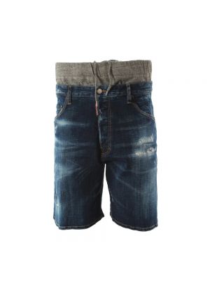 Szorty jeansowe Dsquared2 niebieskie