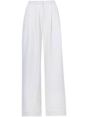 Pantaloni cu picior drept cu croială lejeră Proenza Schouler White Label alb