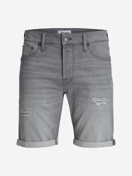Kratke jeans hlače Jack & Jones siva
