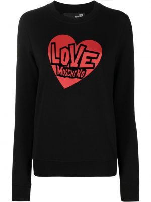 Raštuotas džemperis Love Moschino juoda