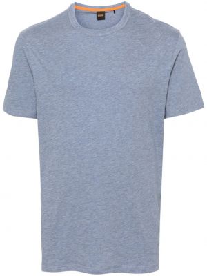 T-shirt en coton Boss bleu