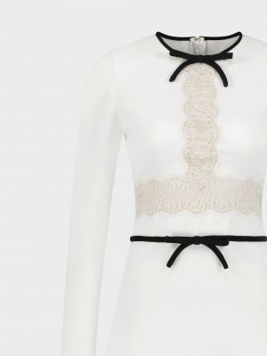 Krepinis nėriniuotas suknele Giambattista Valli balta