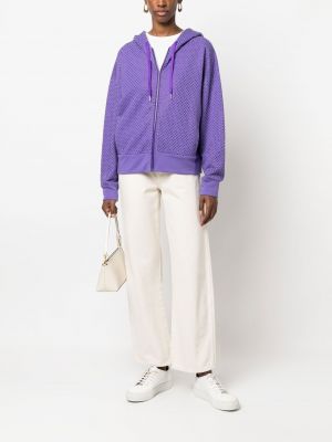 Kapučdžemperis ar kristāliem P.a.r.o.s.h. violets