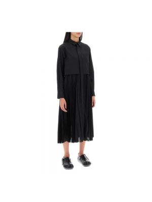 Sukienka midi Sacai czarna