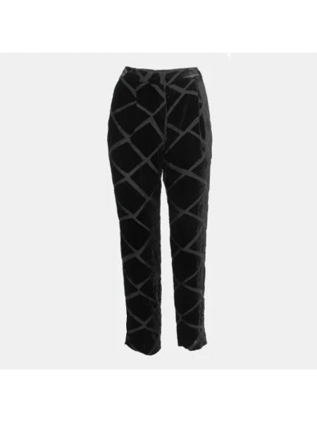Pantalones de terciopelo‏‏‎ Armani Pre-owned negro