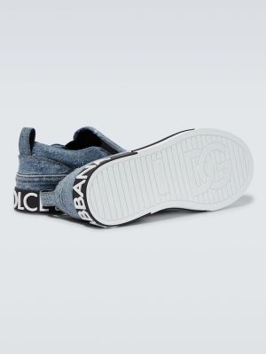 Sneakerși slip-on Dolce&gabbana albastru