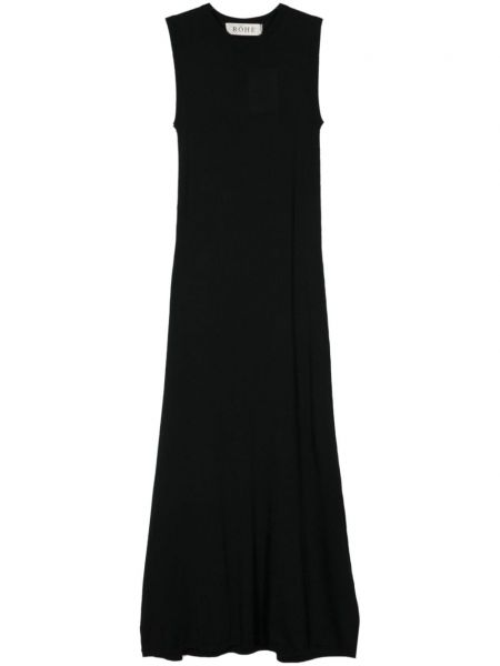 Μάξι φόρεμα με στρογγυλή λαιμόκοψη Róhe μαύρο