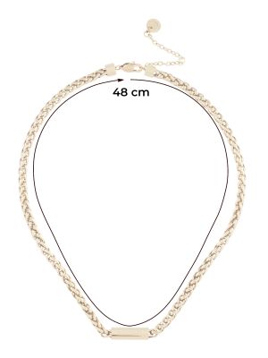 Ogrlica s kačjim vzorcem Tommy Hilfiger zlata