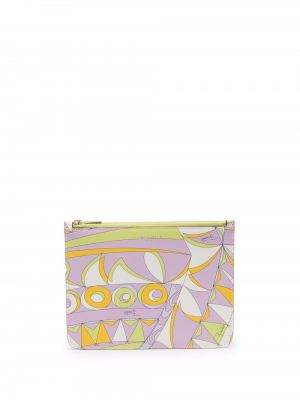 Abstrakt trykk trykt clutch Pucci lilla