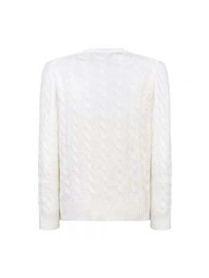 Haftowany sweter Polo Ralph Lauren biały