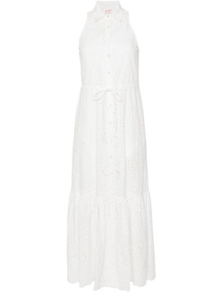 Ravna haljina s cvjetnim printom Mc2 Saint Barth bijela