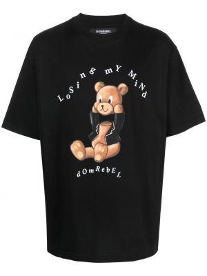 T-shirt con stampa Domrebel nero