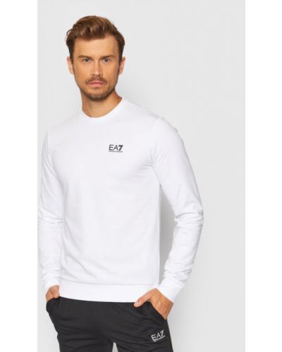 Bluza dresowa Ea7 Emporio Armani biała