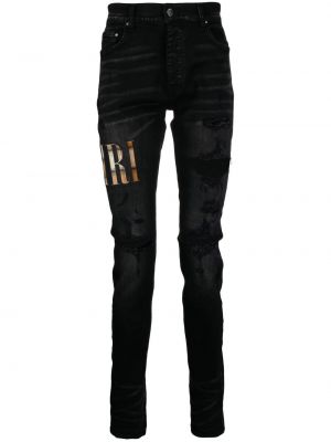 Slank nødlidende skinny jeans Amiri svart