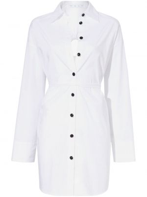 Pūkinė suknele su sagomis Proenza Schouler White Label balta