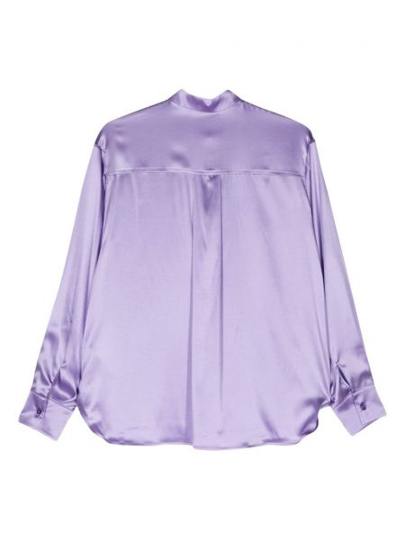 Zīda satīna krekls Manuel Ritz violets