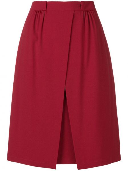 Falda de tubo Emporio Armani rojo