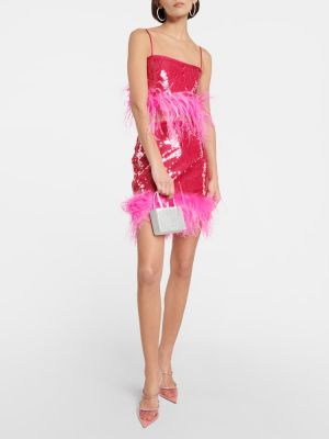 Mini suknja sa perjem Giuseppe Di Morabito ružičasta