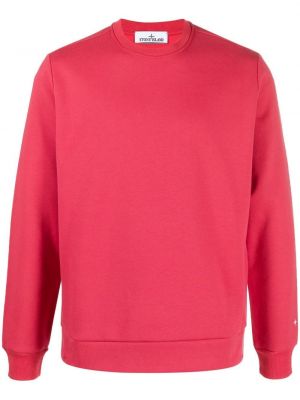 Rund hals sweatshirt Stone Island rød