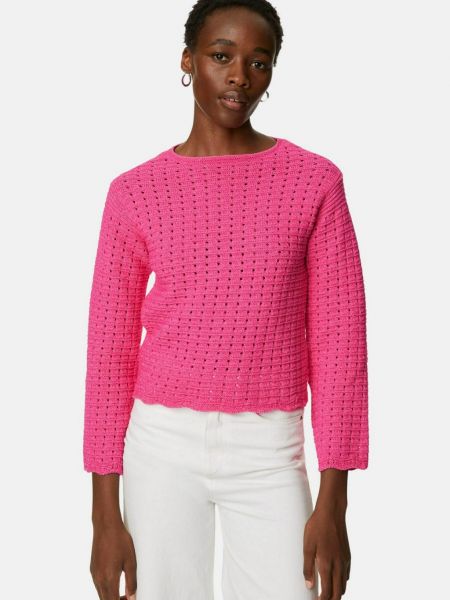 Трикотажный свитер Marks & Spencer розовый