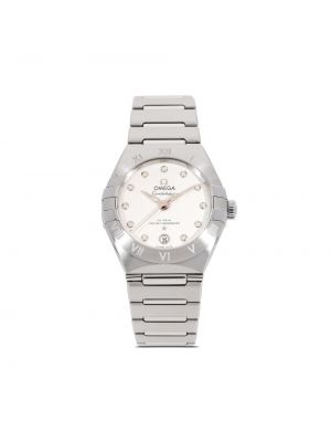 Biały zegarek Omega