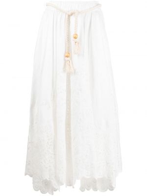 Květinové sukně Zimmermann bílé