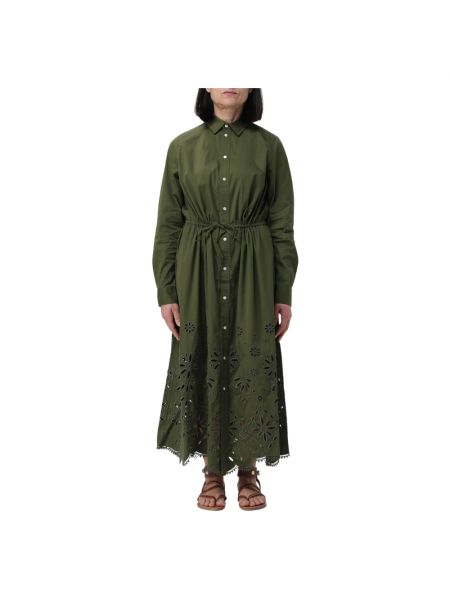Dzianinowa sukienka Polo Ralph Lauren zielona