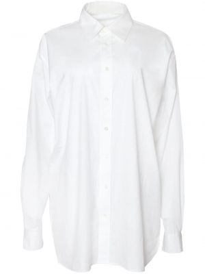 Bavlnená košeľa Carolina Herrera biela