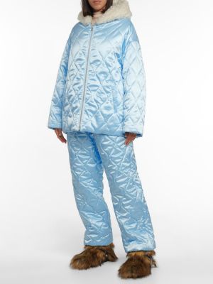 Prošivena jakna Miu Miu plava