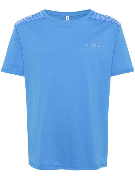 T-shirt en coton Moschino bleu