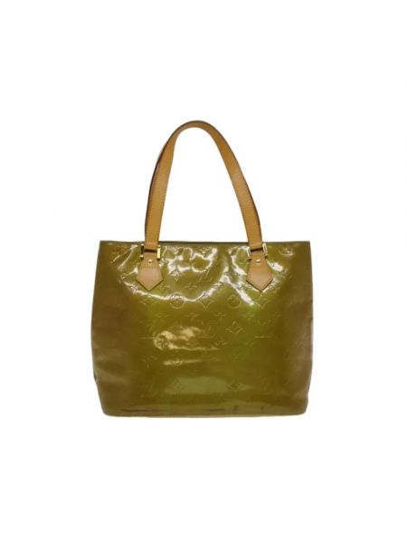 Shopperka skórzana Louis Vuitton Vintage zielona