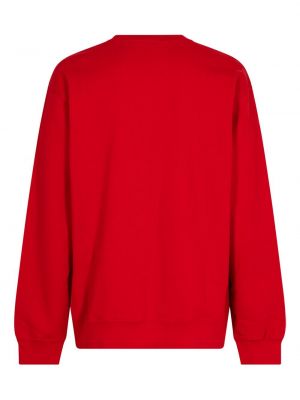 Sweatshirt mit rundem ausschnitt Supreme rot