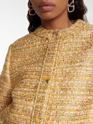 Tweed dzseki Valentino aranyszínű