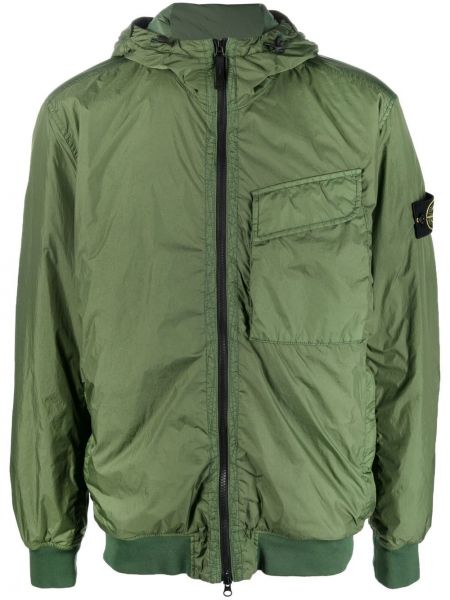 Zip lett jakke Stone Island grønn