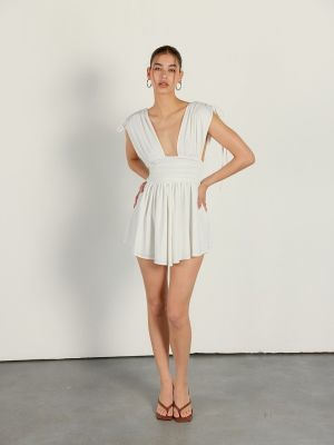 Асиметрична мини рокля Vatkali бяло