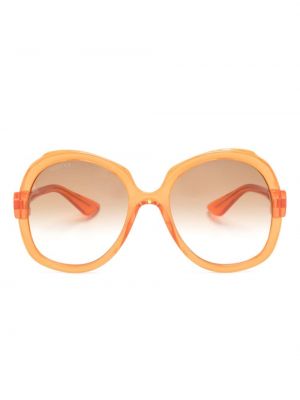 Lunettes de soleil oversize Gucci Eyewear orange