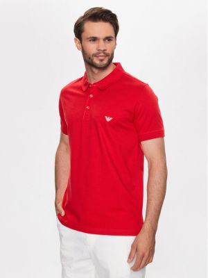 Polo majica Emporio Armani Underwear rdeča