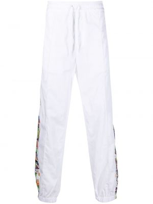 Pantalones de chándal con estampado Versace blanco