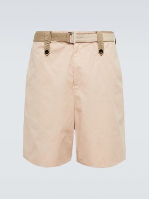 Pantaloni chino di cotone Sacai rosa