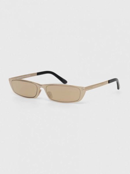 Бежевые очки солнцезащитные Tom Ford