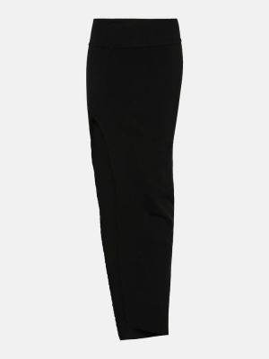 Maxi φούστα με χαμηλή μέση Rick Owens μαύρο