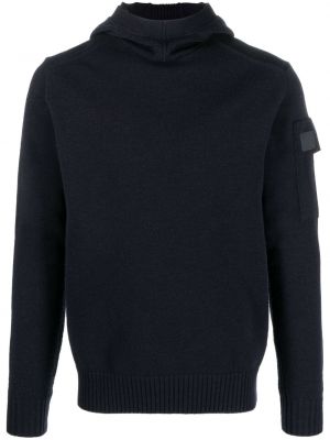 Пуловер с качулка C.p. Company синьо
